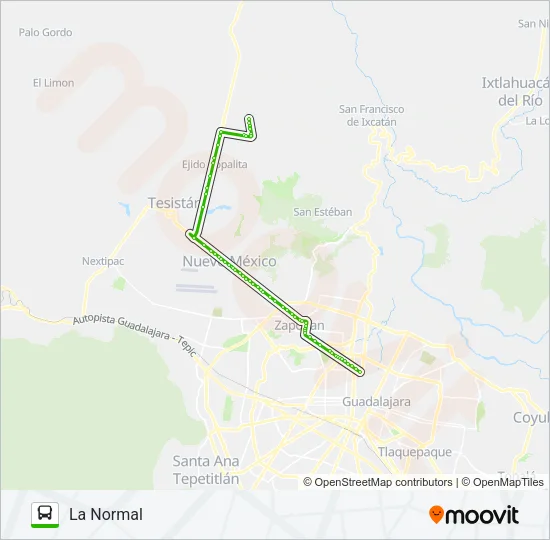 T16-A/C01 Bus Line Map