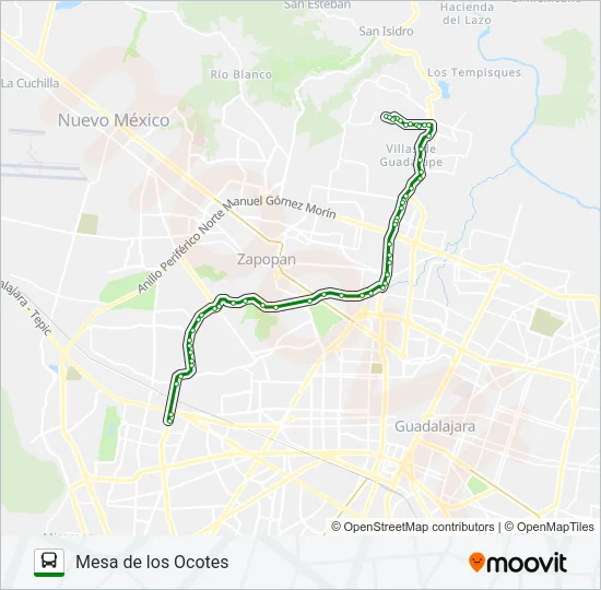 T15/C06 - ANDARES Bus Line Map