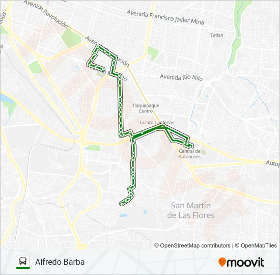 T02-V1 Bus Line Map