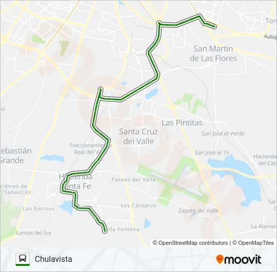 C41 - 🟨 VALLE DE TEJEDA 🟨 Bus Line Map