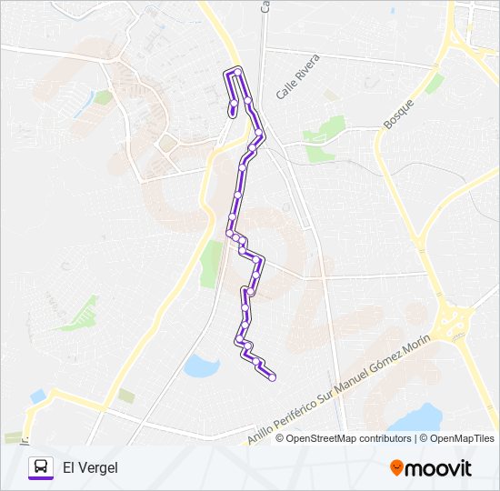 A06 bus Line Map