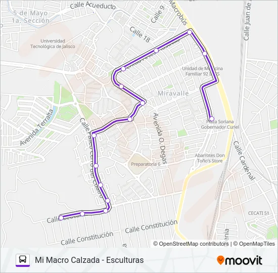 A07 Bus Line Map