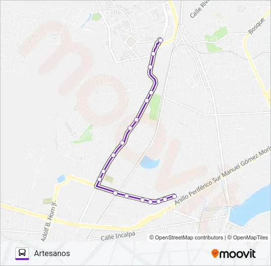 A15 Bus Line Map