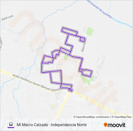 A16 Bus Line Map