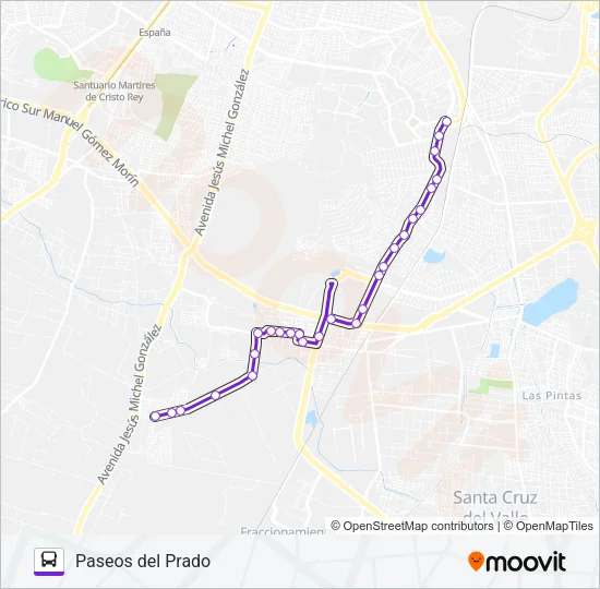 A18 Bus Line Map
