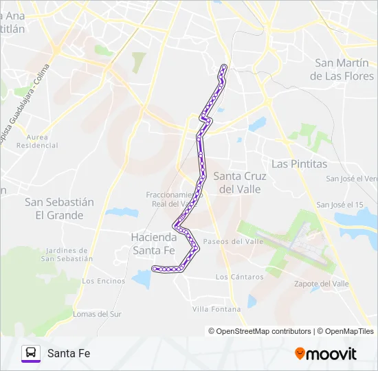A20 Bus Line Map