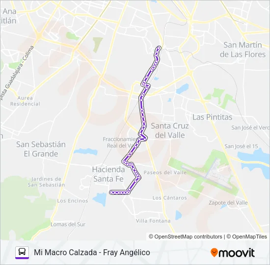 A20 Bus Line Map