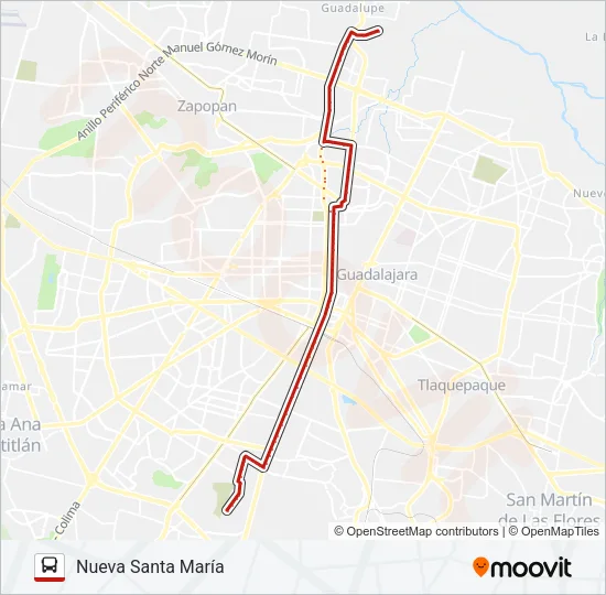 T14-B (50) Bus Line Map