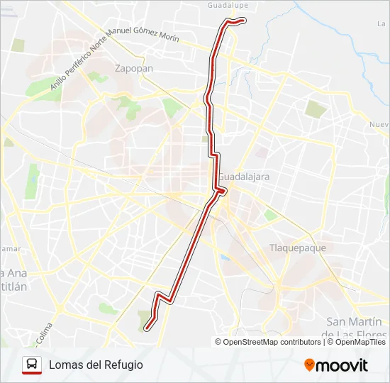 T14-B (50) Bus Line Map