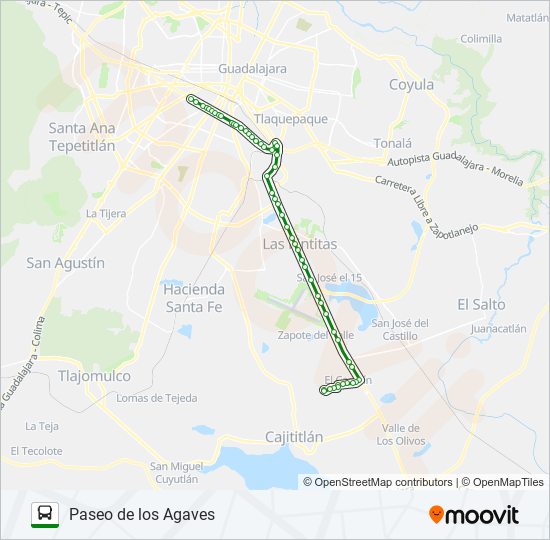 Mapa de C112 de autobús