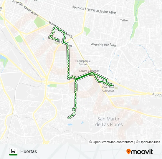 T02 - CENTRAL NUEVA Bus Line Map