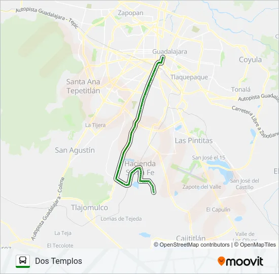 T14-A Bus Line Map