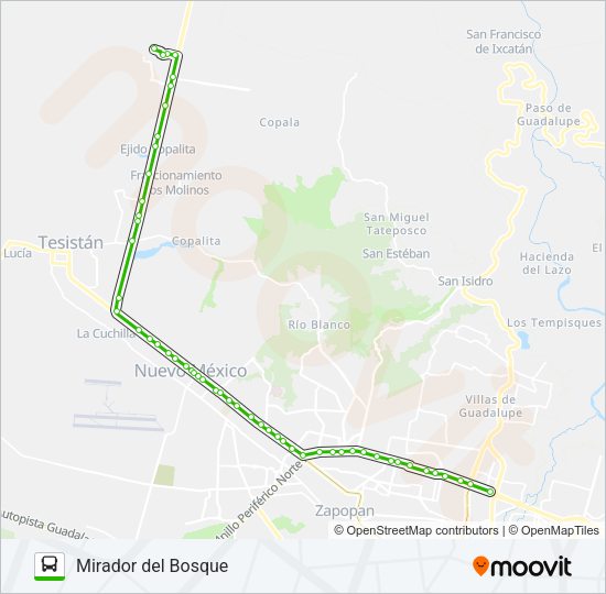 C88 - MIRADOR DEL BOSQUE Bus Line Map