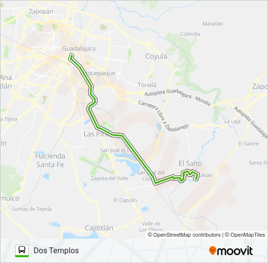 T13-B Bus Line Map