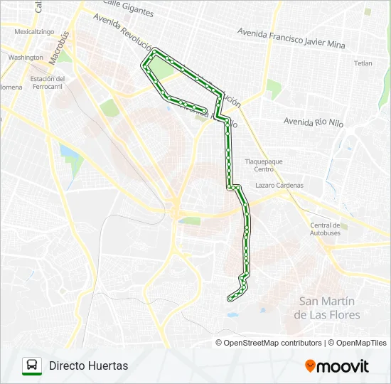 T02 - CUCEI Bus Line Map