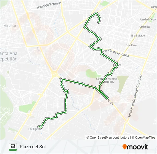C78 - EL MANTE 🟧 Bus Line Map