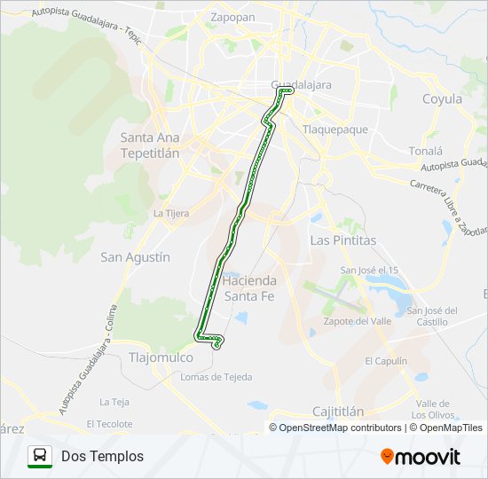 C111 - LOMAS DEL SUR Autobús Line Map