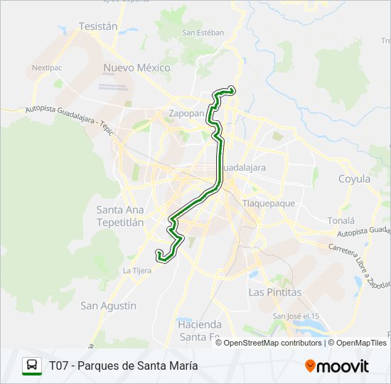 C78 - ABASTOS / T07 Bus Line Map