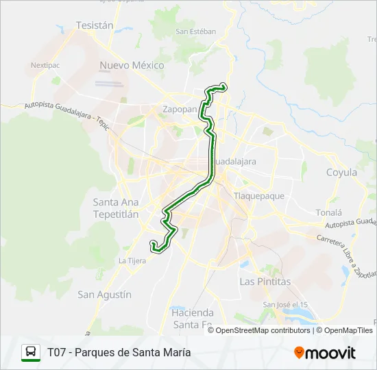 C78 - ABASTOS / T07 Bus Line Map