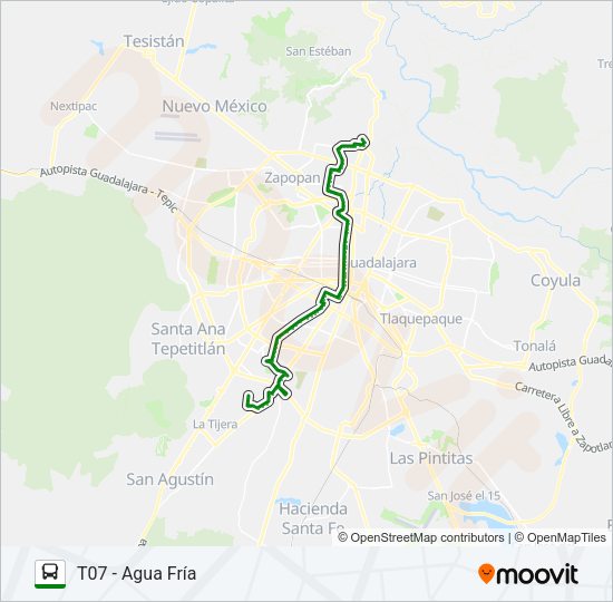 C78 - ABASTOS / T07 Bus Line Map
