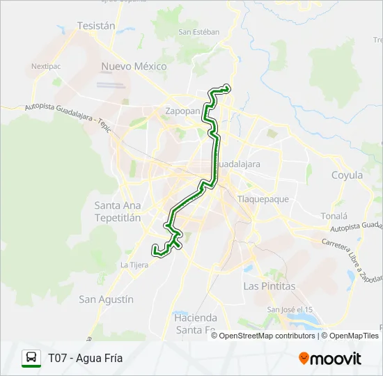 C78 - ABASTOS / T07 Bus Line Map