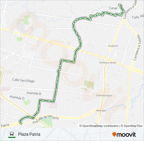 C33-A - AGUA FRÍA Bus Line Map