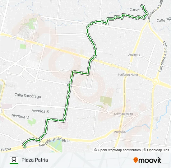 C33-A - AGUA FRÍA Bus Line Map