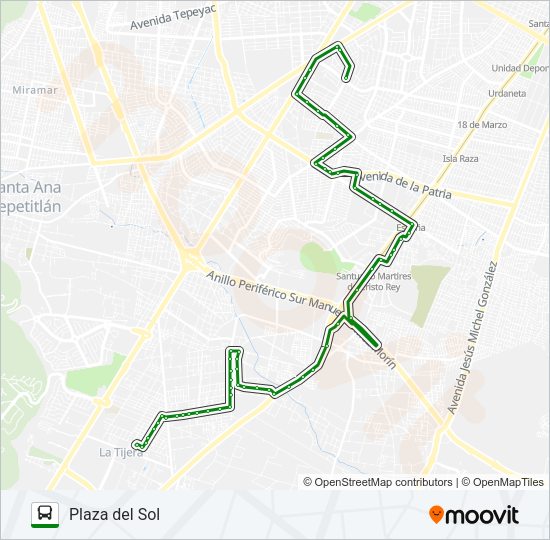 C78 - PARQUES Bus Line Map
