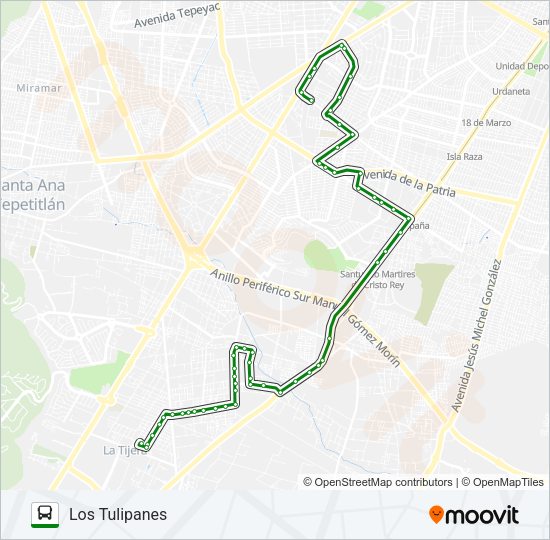 C78 - PARQUES Bus Line Map
