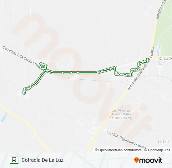 1 Bus Line Map