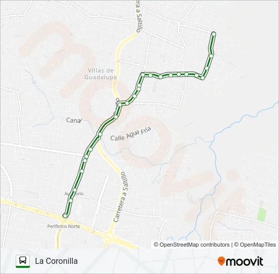 T15/C03 - HIGUERA Bus Line Map