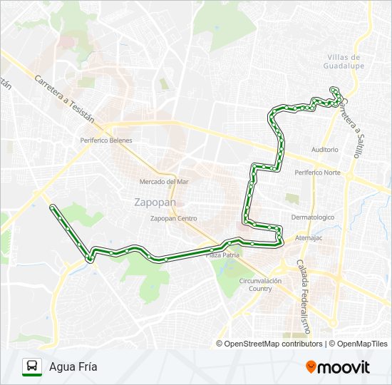 C33-A Bus Line Map