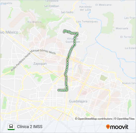 C81 - CLÍNICA 2 Bus Line Map