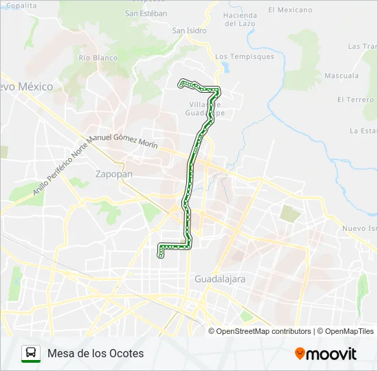Mapa de C81 - CLÍNICA 2 de autobús