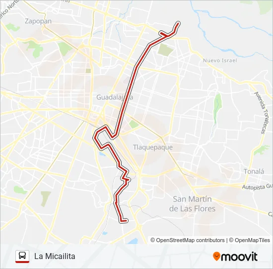 T03 (66) Bus Line Map