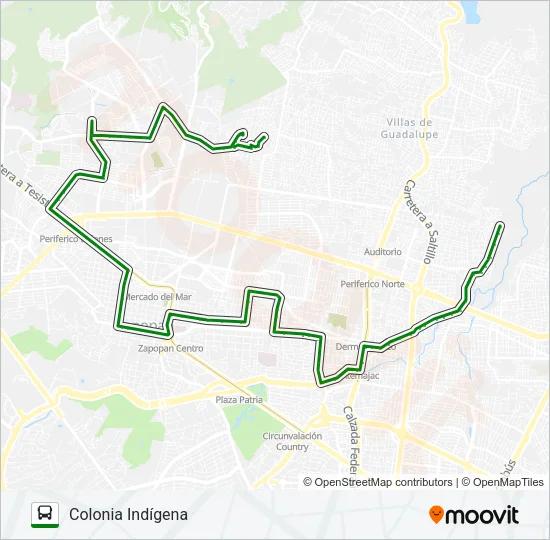 C73 - V1 Bus Line Map
