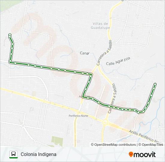 C73 - V2 Bus Line Map