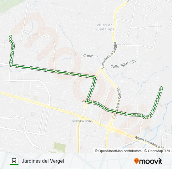 C73 - V2 Bus Line Map