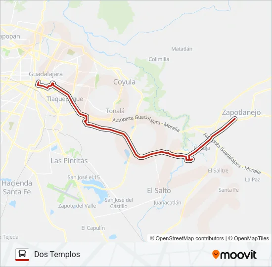 T21/C01 - REVOLUCIÓN Bus Line Map