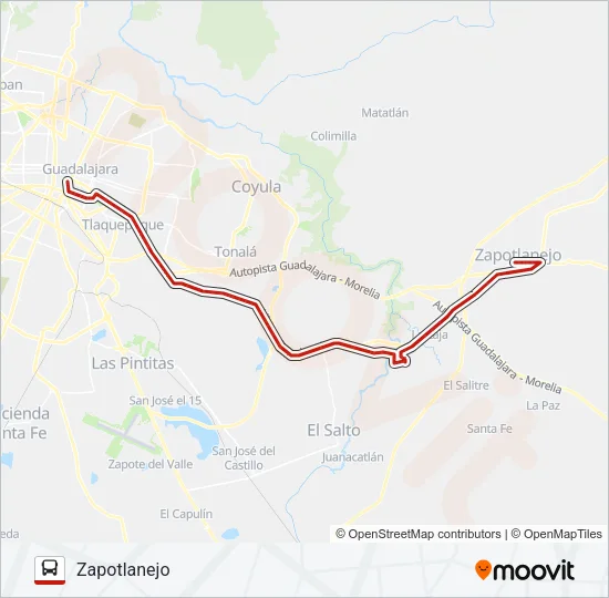 T21/C01 - REVOLUCIÓN Bus Line Map