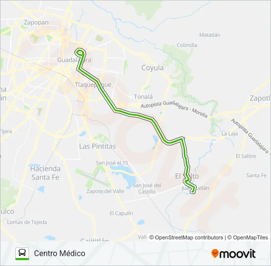 T13-C - CENTRO MÉDICO Bus Line Map