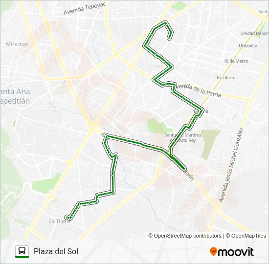 C78 - EL MANTE Bus Line Map