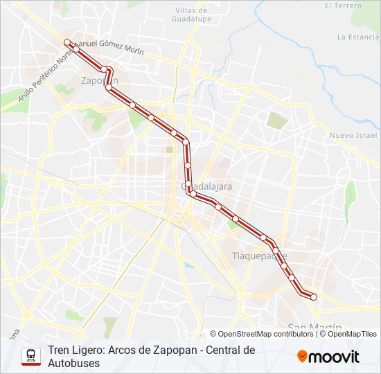 Ruta tl3: horarios, paradas y mapas - Dirección Arcos De Zapopan  (Actualizado)