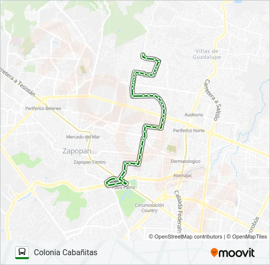 C44 - PLAZA PATRIA Bus Line Map