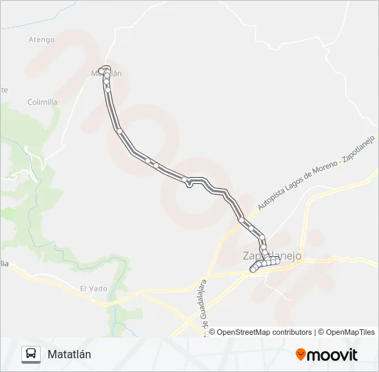 MATATLÁN Bus Line Map