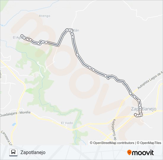 Mapa de MATATLÁN de autobús