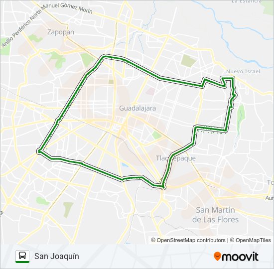 Mapa de C108 de autobús