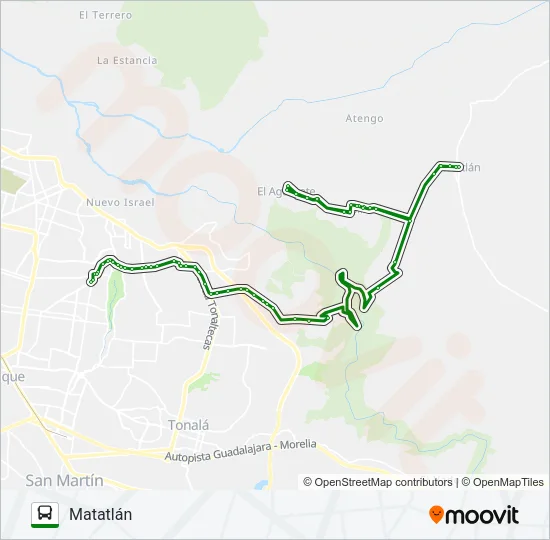 Mapa de C93 de autobús