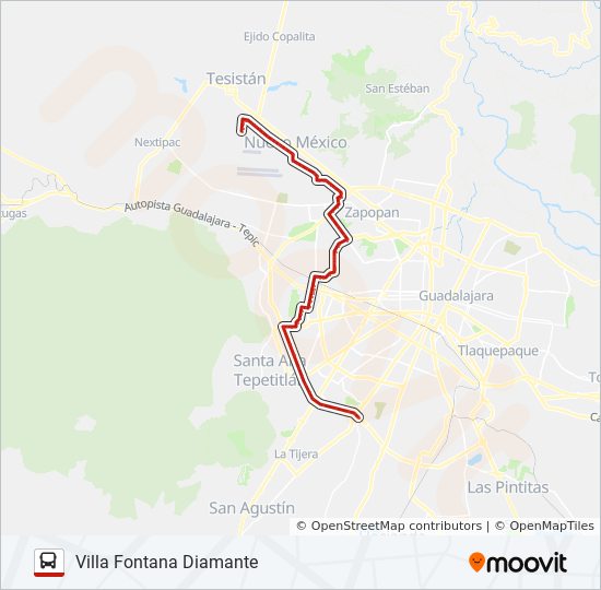 Mapa de T17/C01 de autobús