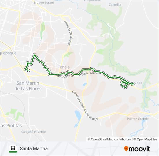 C106 Bus Line Map
